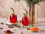 Bourbon Cranberry Blitz with Spiced Simple Syrup