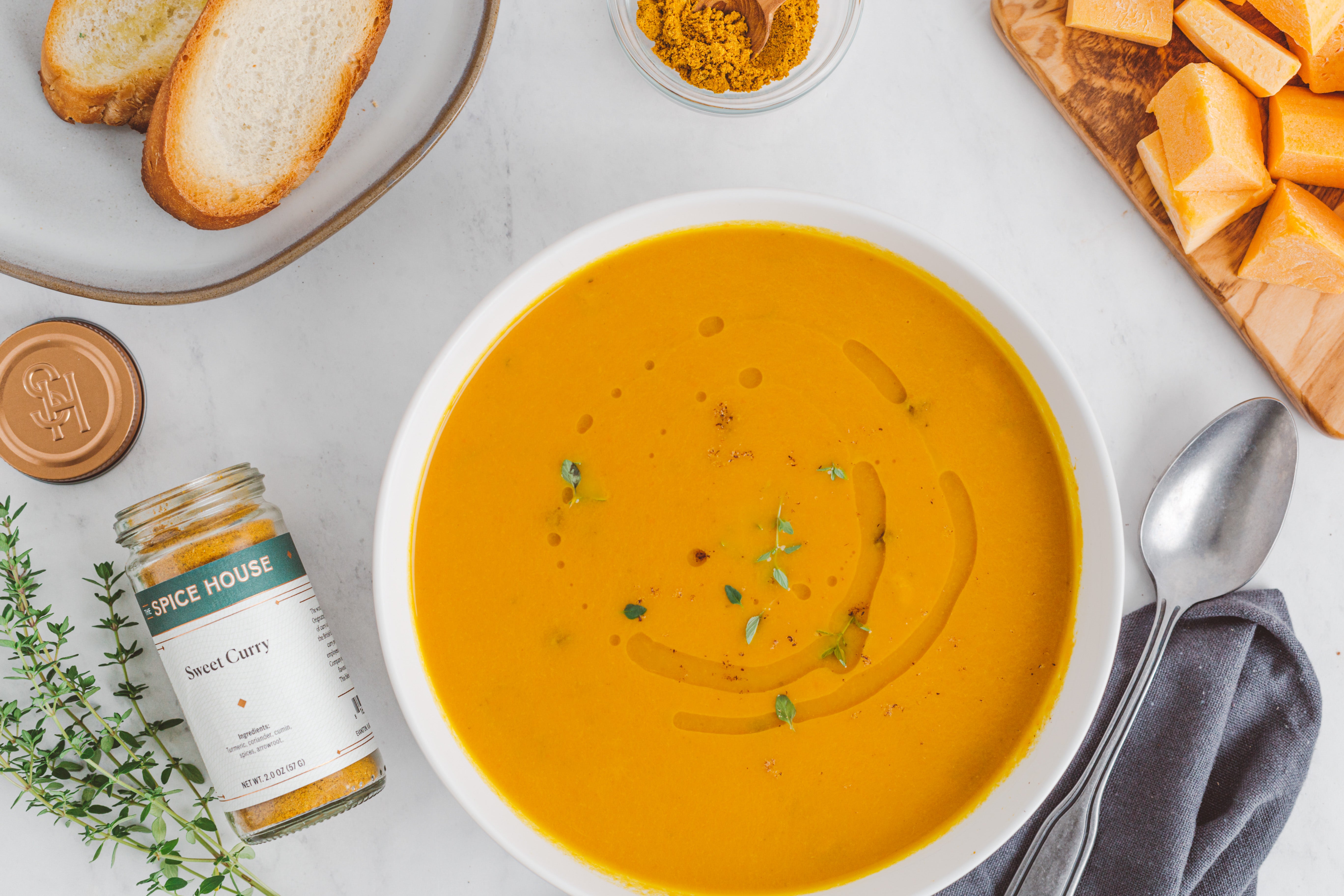 Simple Savory Butternut Squash Soup - True North Kitchen