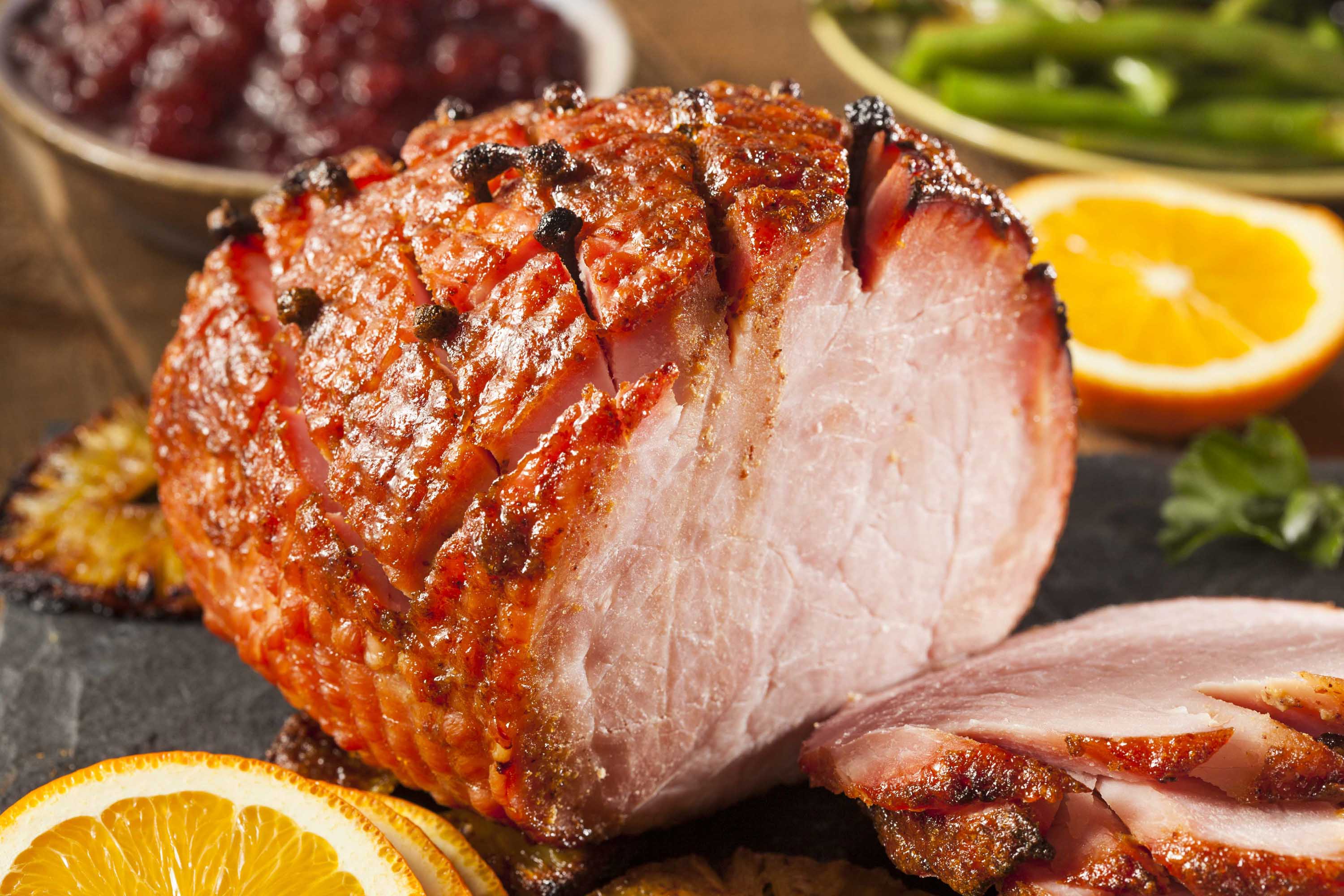 Holiday-perfect baked glazed ham Recipe 