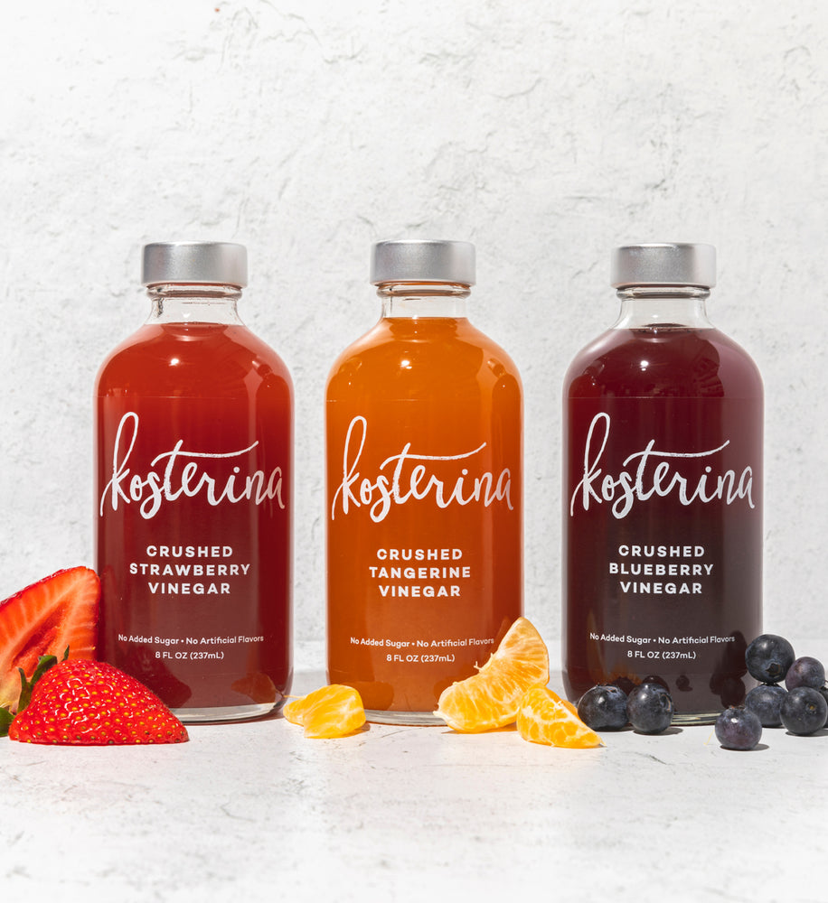 Kosterina Crushed Fruit Vinegar Trio