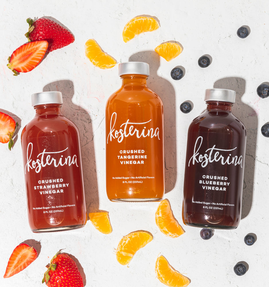 Kosterina Crushed Fruit Vinegar Trio