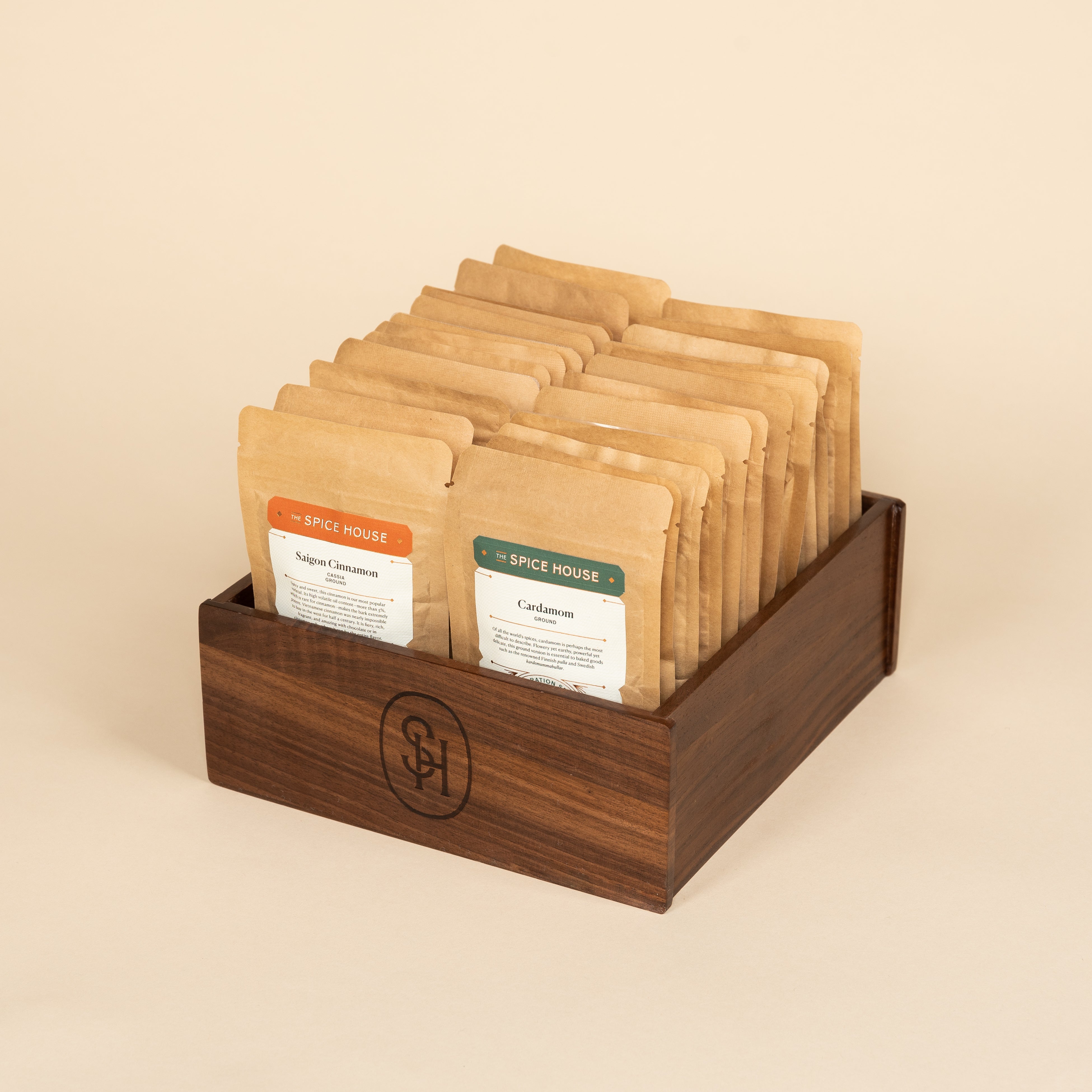 Natural Wood Spice Flatpack Organizer The Spice House