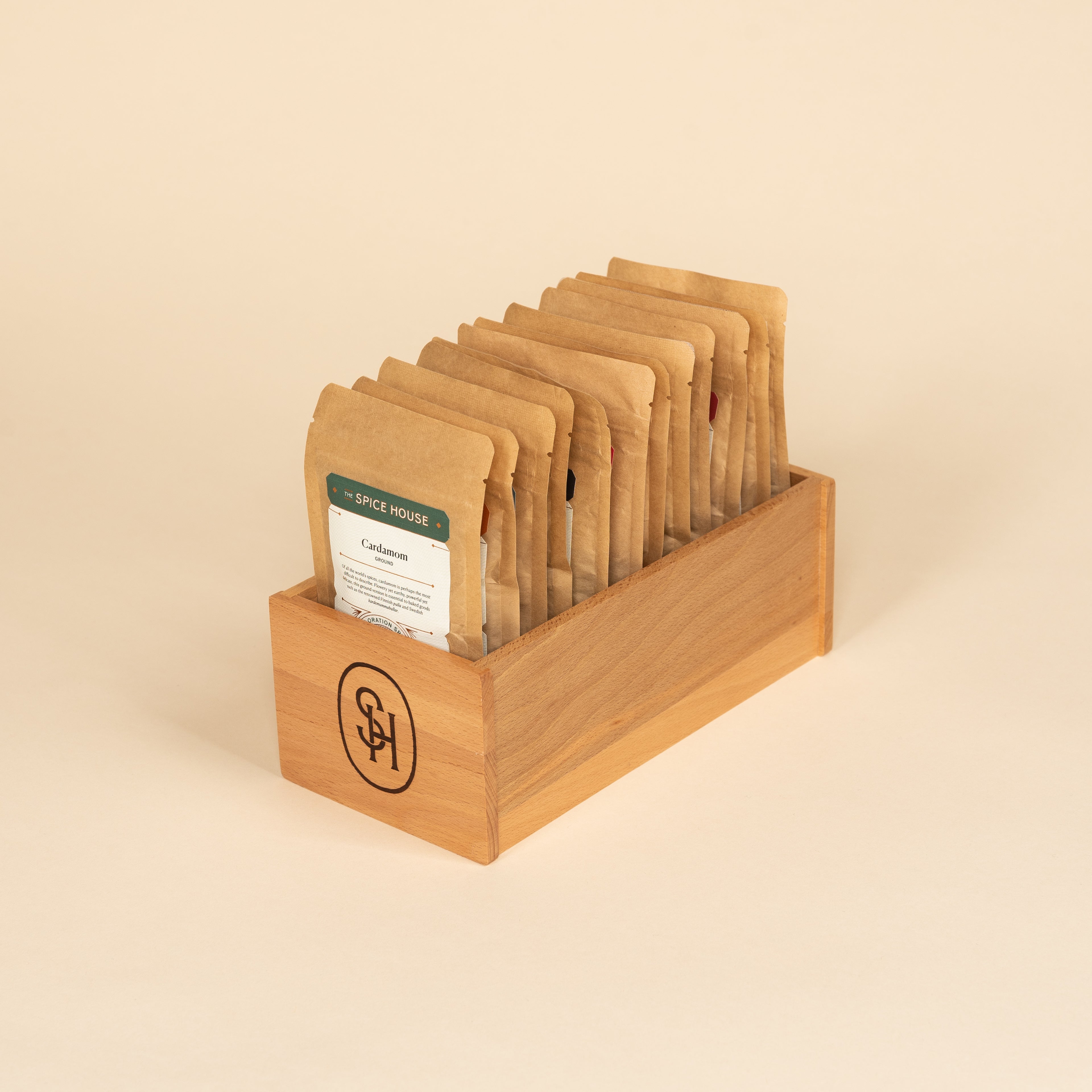 Natural Wood Spice Flatpack Organizer The Spice House